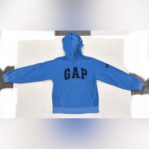 Light Blue Vintage 90s Gap Hooded Fleece (Excellent Condition)
